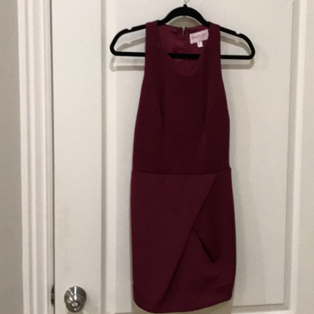 Wine colored dress